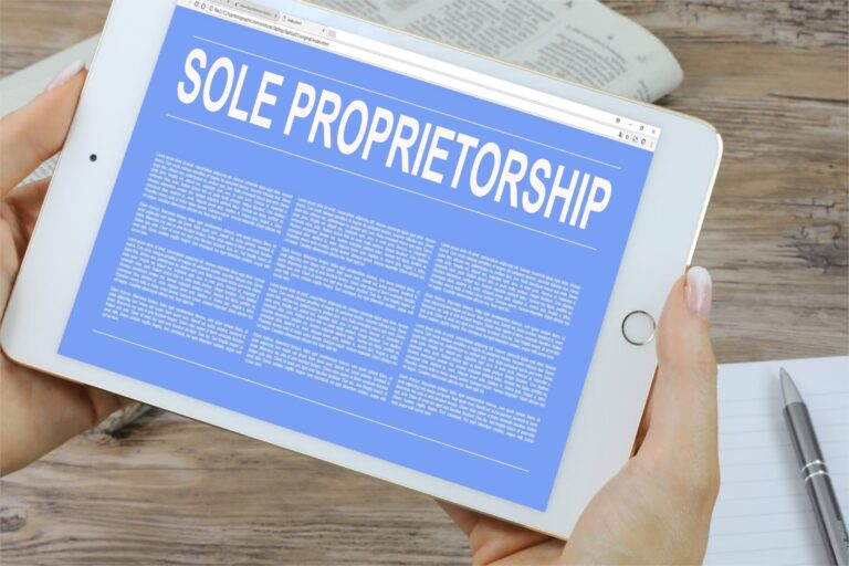 Sole Proprietorship Digital Concept